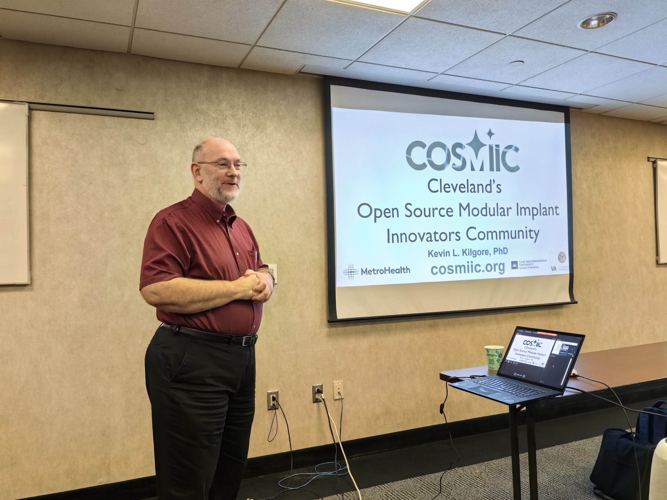 Talk about the Cleveland Open Source Modular Implant Innovators Community (COSMIIC)