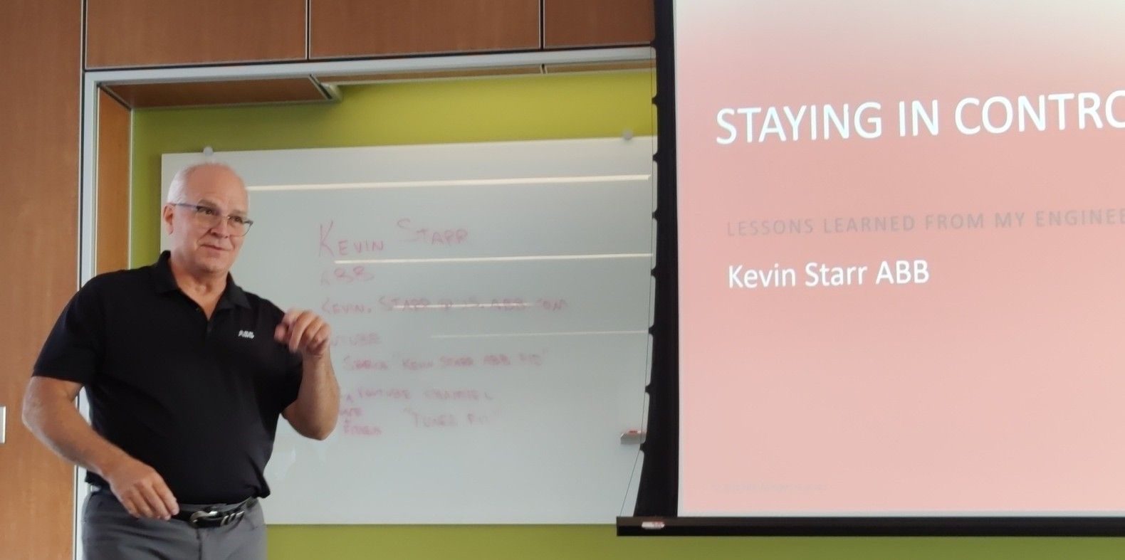staying in control presenter